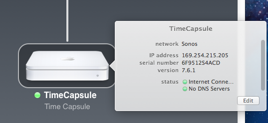 Configuración de Time Capsule de Apple con Sonos