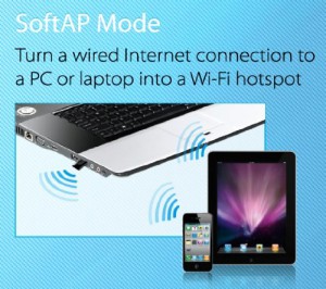 Adaptador wifi para pc en modo Soft AP