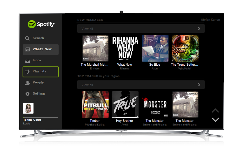 Spotify Connect ahora ofrece soporte en las Smart TVs