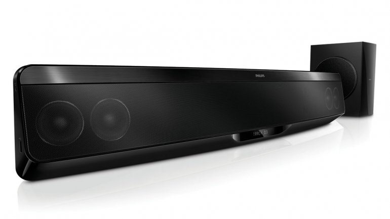 Barra de sonido con wifi para control remoto y streaming de philips