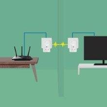 Un PLC con wifi y otro con ethernet de TP-Link, se combinan para ampliar la red de Internet en casa
