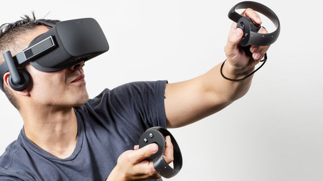 Gafas de realidad virtual Oculus Rift con controladores Oculus Touch