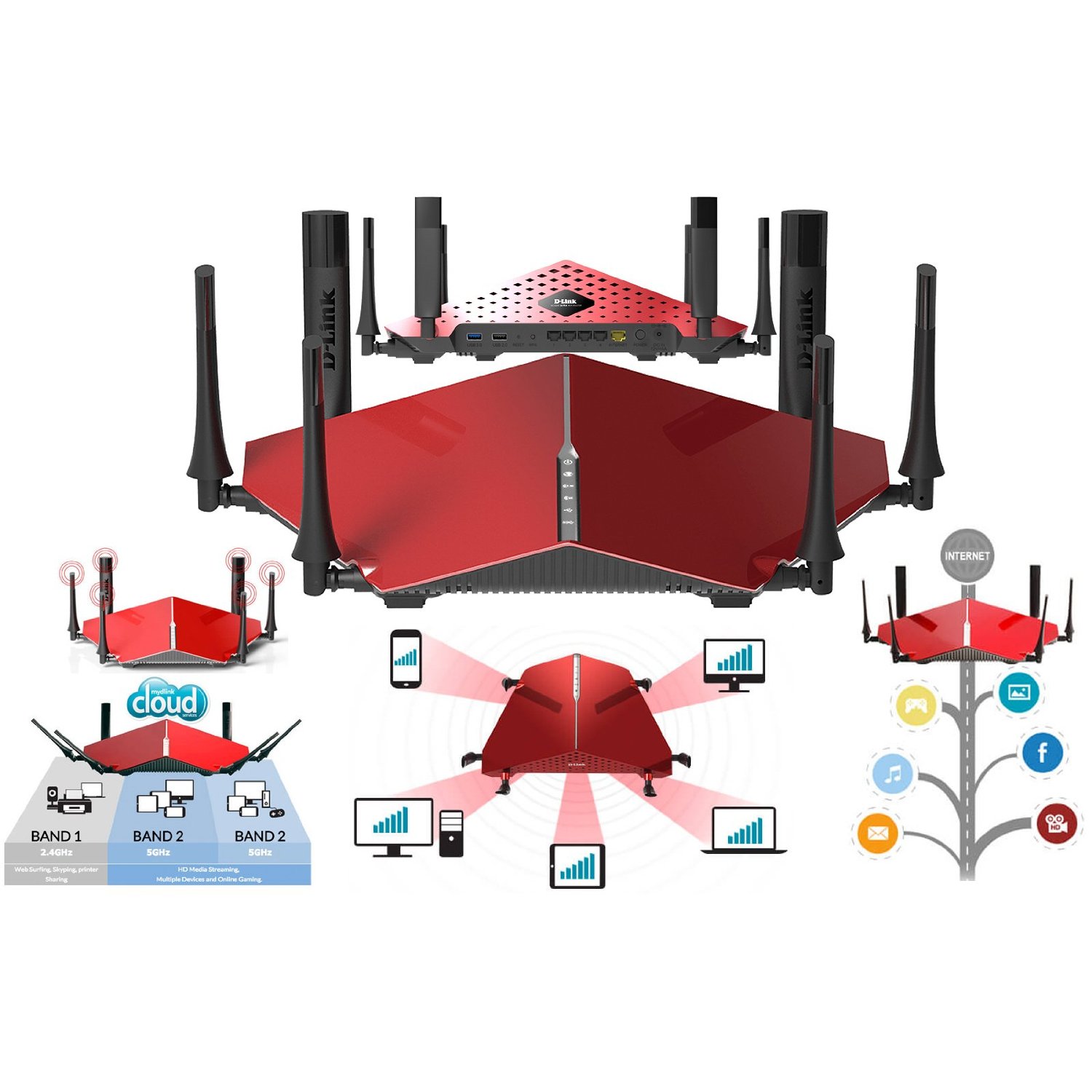 Router ultra WiFi D-Link DIR-890L AC3200, un grande entre los más grandes