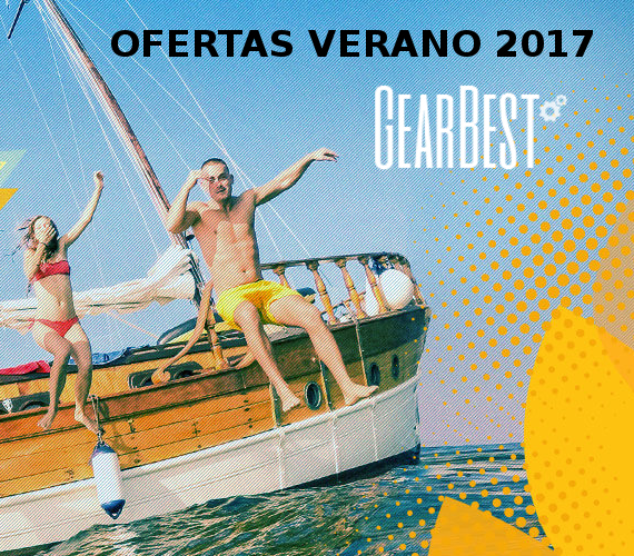 Ofertas de electrónica en el verano 2017 de GearBest España, hasta 70% de descuento en moviles, smartwatches, routers, repetidores, camaras