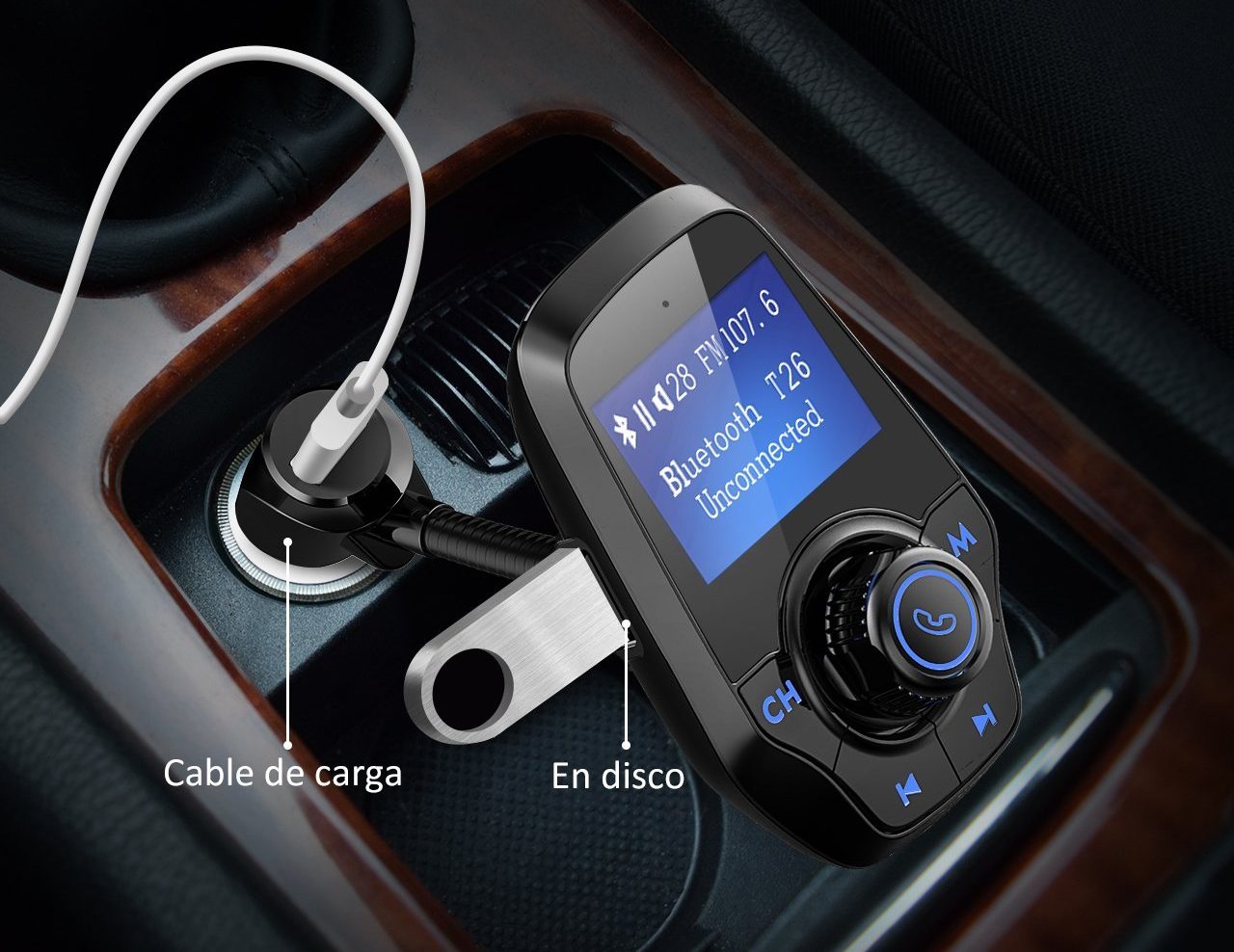 Como poner bluetooth para coche, barato y para cualquier marca de radio de coche, para conectar el movil al coche