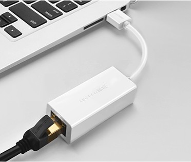 Como tener entrada de red ethernet rj45 en el portátil, cable adaptador de usb a ethernet para Windows 10, Mac o Linux