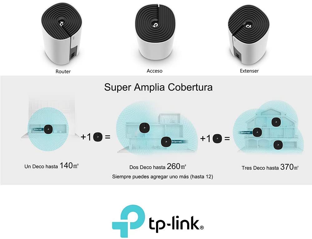 ¿Cuantos TP-Link Deco se pueden conectar a la vez en una casa?¿Cual es la máxima cobertura en metros cuadrados?