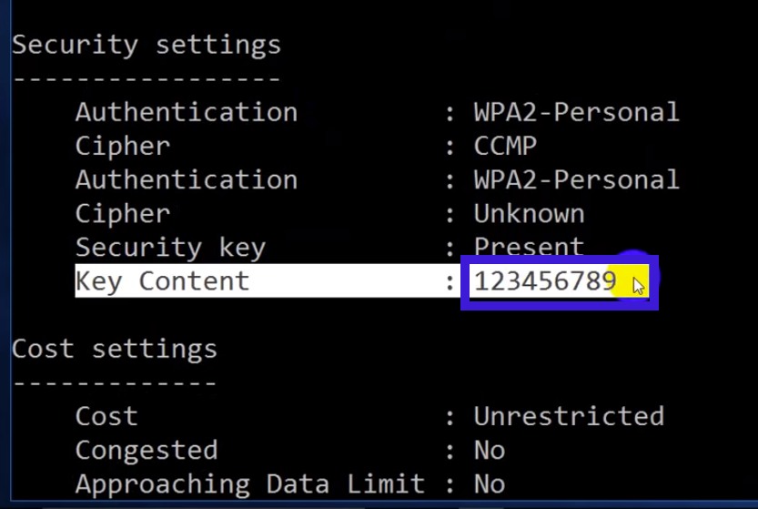 Como ver los passwords de tus redes wifi en Windows 10, 8 y 7 mediante línea de comandos por CMD